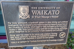 Weka workbench landmark, University of Waikato.